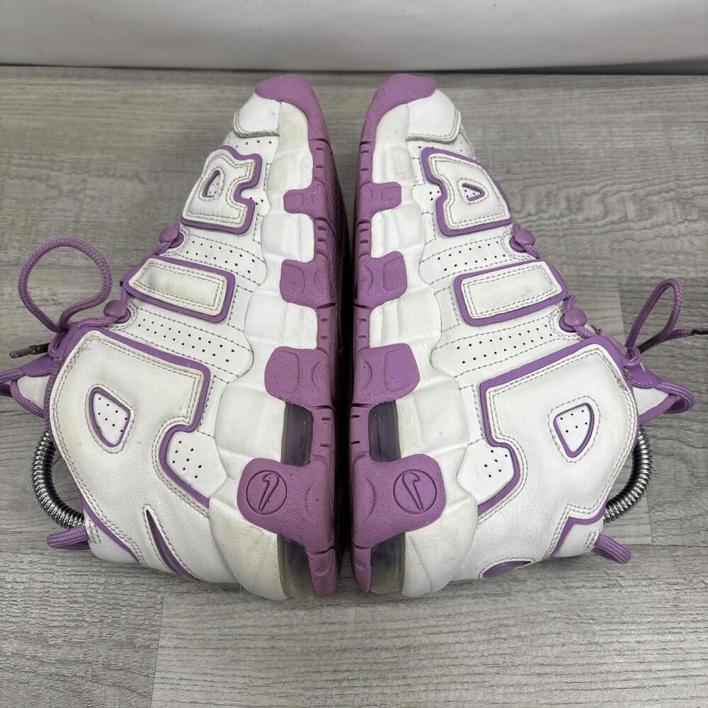 Nike Air More Uptempo Shoes Size 4.5 Y White Purple FN6976-100 Retro Sneaker - Picture 5 of 15